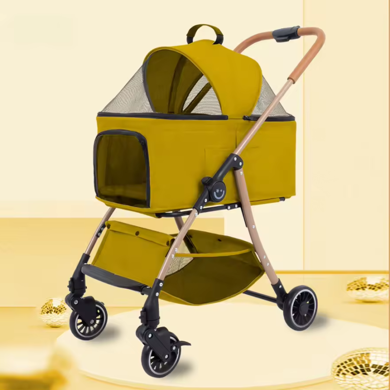 Lightweight Pet Stroller for Dogs and Cats Small and Medium-sized Pet Strollers Anti-scratch and Tear-resistant Pet Strollers - Image 11