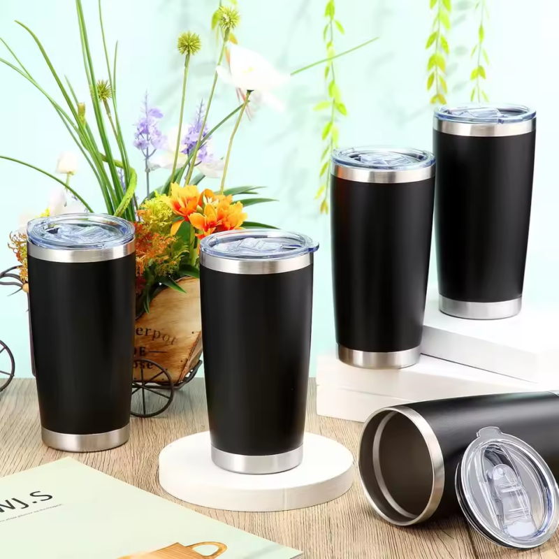 Stainless Steel Insulated Tumbler Set 72pcs Bulk 20oz Double Wall Vacuum Cup Lid Straw Hole Home Office Travel Mug Gift Birthday - Image 3