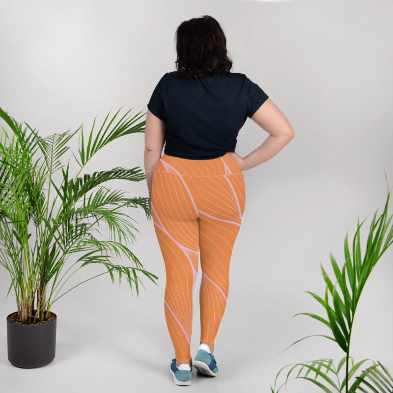 All-Over Print Plus Size Leggings - Image 3