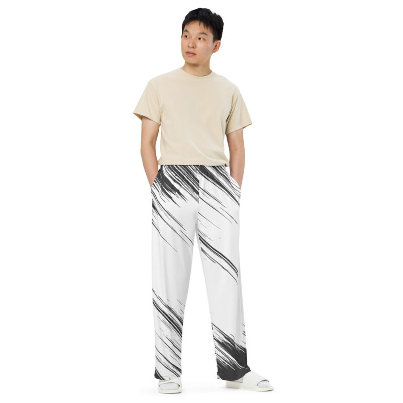 All-over print unisex wide-leg pants