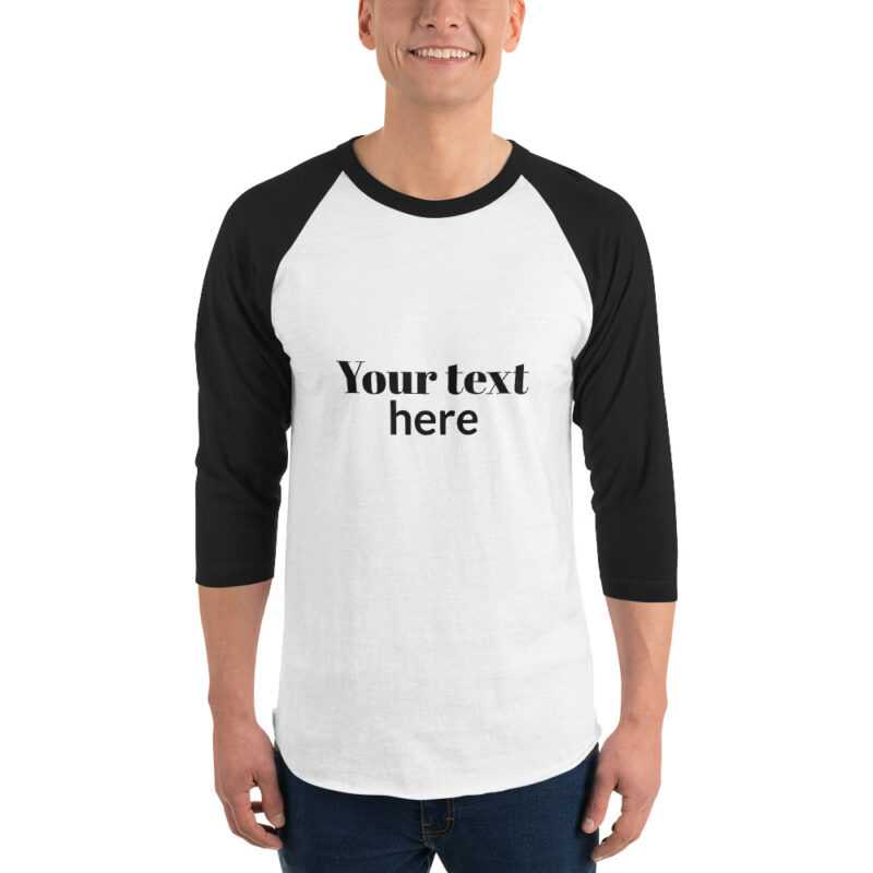 3/4 sleeve raglan shirt